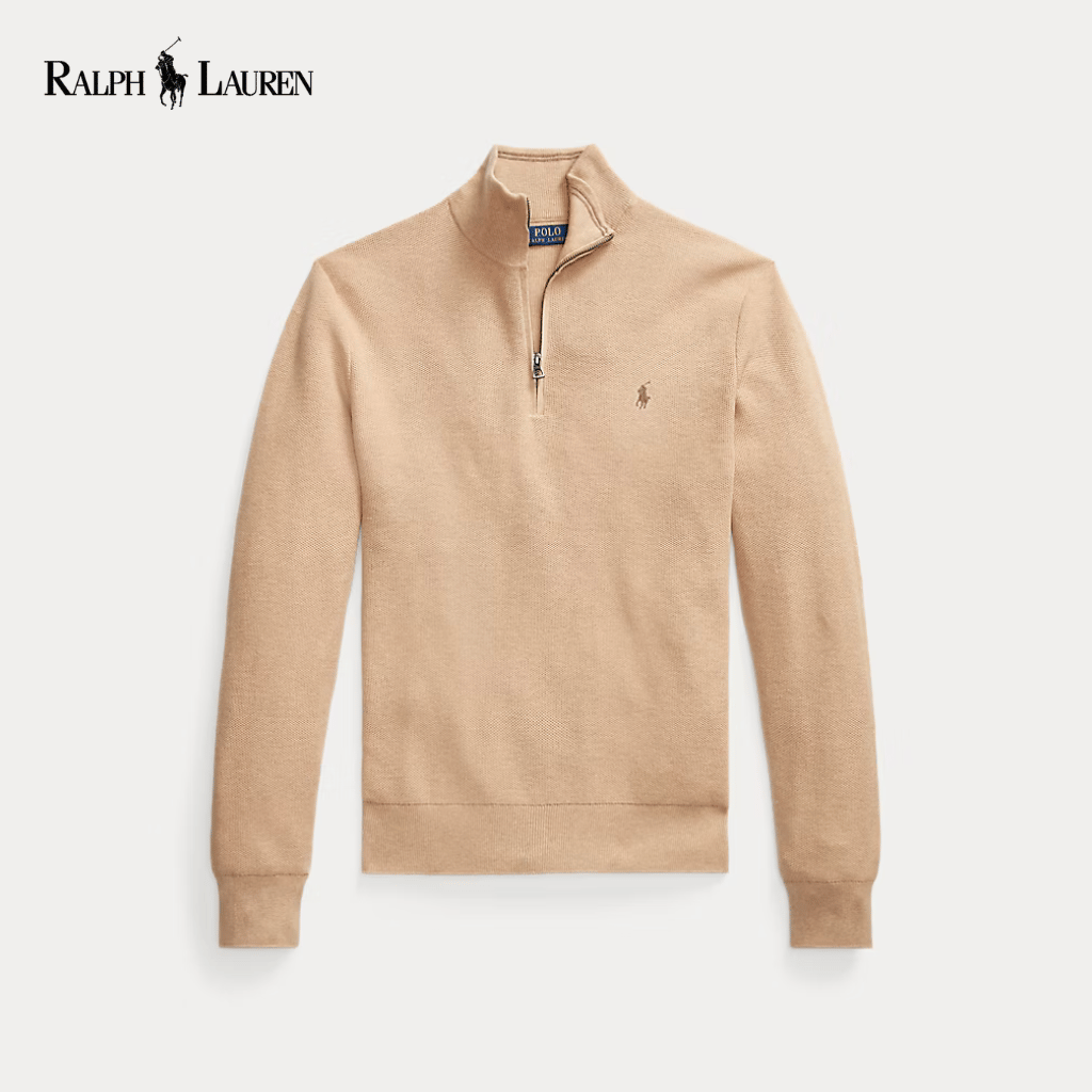 RL Oxford Quarter-Zip Merino