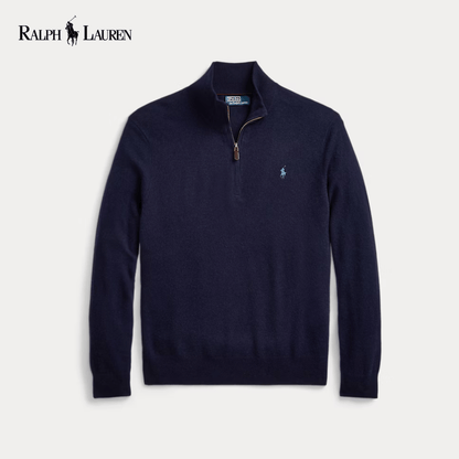 RL Oxford Quarter-Zip Merino