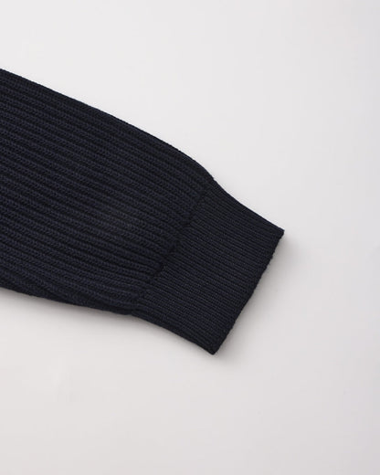 Rippstrick Rundhalspullover