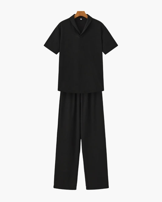 Baumwoll-Polo- & Hosen-Set