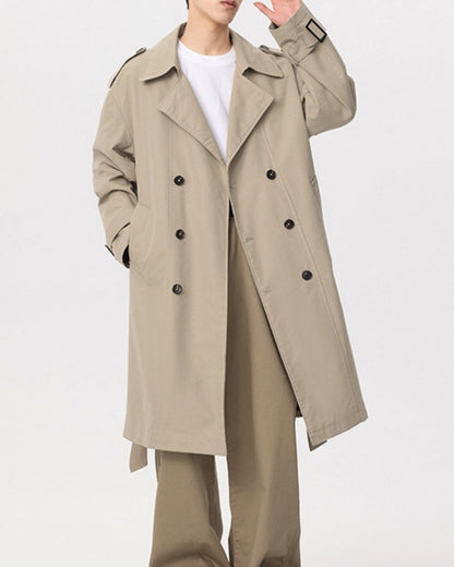 Klassischer Doppelreihiger Trenchcoat