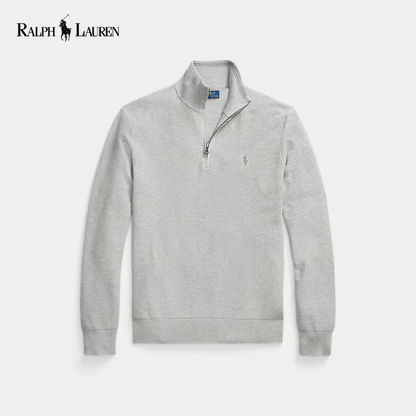 RL Oxford Quarter-Zip Merino