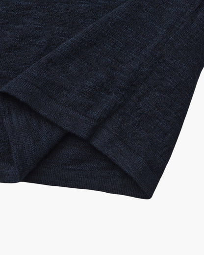 Leinen-Baumwolle Essential Rundhals