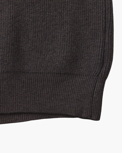 Eleganter Halb-Reißverschluss Strickpullover