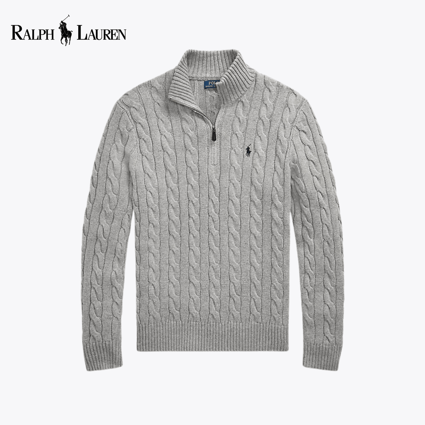 RL Harbour Cable-Knit Half-Zip