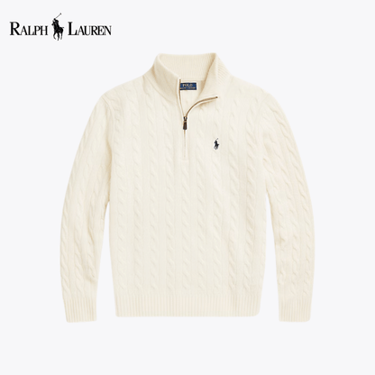RL Harbour Cable-Knit Half-Zip