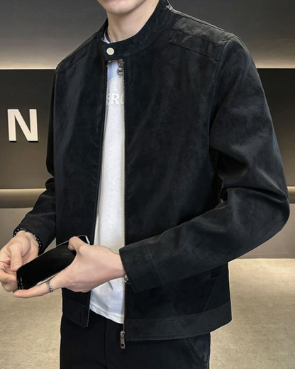 Estate Wildleder-Lederjacke