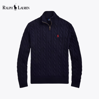 RL Harbour Cable-Knit Half-Zip