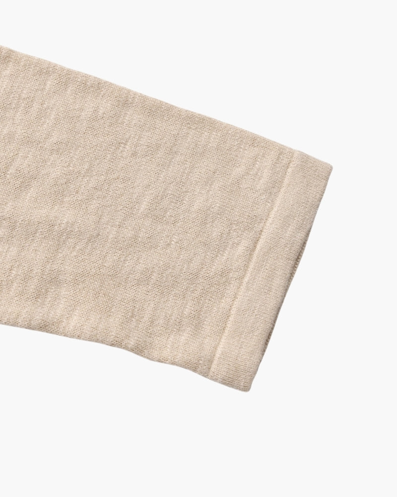 Leinen-Baumwolle Essential Rundhals