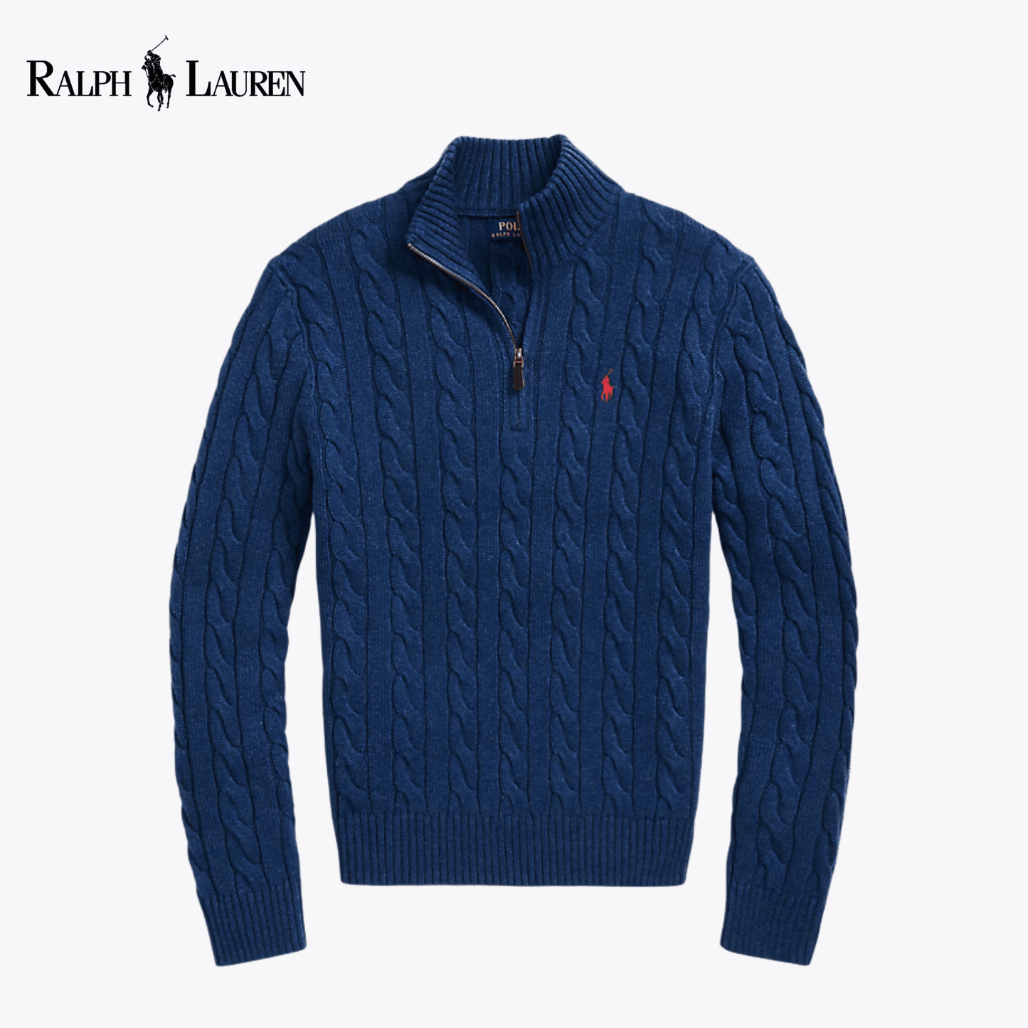 RL Harbour Cable-Knit Half-Zip