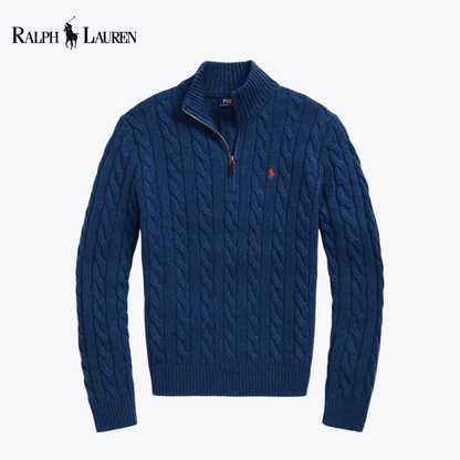 RL Harbour Cable-Knit Half-Zip