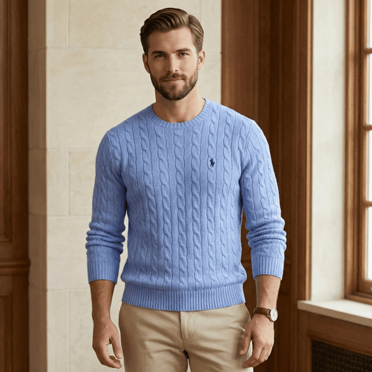 RL Harbour Cable-Knit Merino Sweater