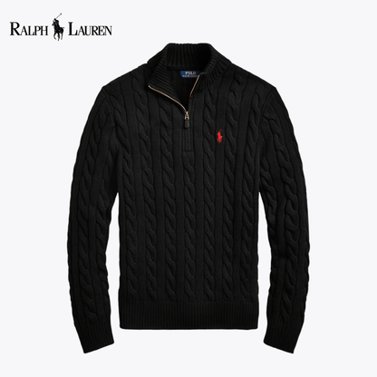 RL Harbour Cable-Knit Half-Zip