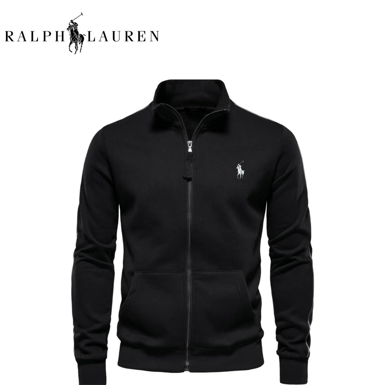 RL Klassischer Zip-up-Pullover