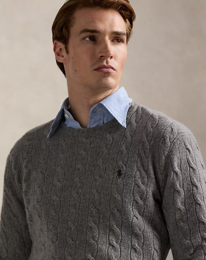 RL Harbour Cable-Knit Merino Sweater